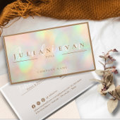 Beruflicher Script-Glitzer Holographic Visitenkarte