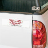 Beruflicher Segelflugzeug-Pilot Autoaufkleber (Auf Lkw)