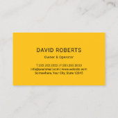 Beruflicher Septic & Pumping Service Visitenkarte (Rückseite)