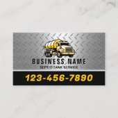 Beruflicher Septic & Pumping Service Visitenkarte (Vorderseite)