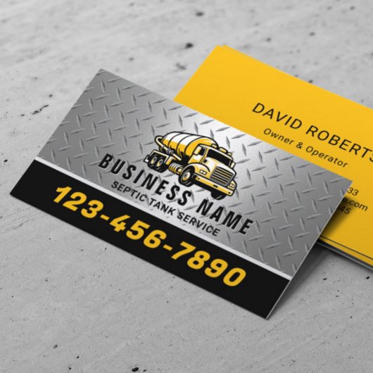 Beruflicher Septic & Pumping Service Visitenkarte