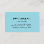 Beruflicher Septic Tank Pumpservice Visitenkarte (Rückseite)