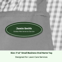 Beruflicher Service - Business Khaki und Black Ova Namenschild