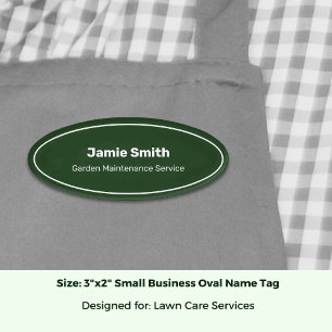 Beruflicher Service - Business Khaki und Black Ova Namenschild