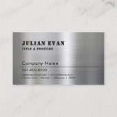 Beruflicher Shiny Black Schweißmetallfabrikator Visitenkarte (Rückseite)