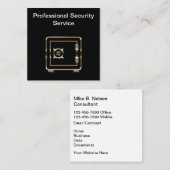 Beruflicher Sicherheits-Service-Entwurf Quadratische Visitenkarte (Vorne/Hinten)