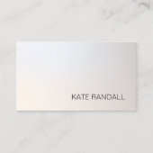 Beruflicher Silbergradient Minimalistisch Modernis Visitenkarte (Vorderseite)