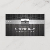 Beruflicher Silbergürtel-Metall- und Holzbau Visitenkarte (Vorderseite)