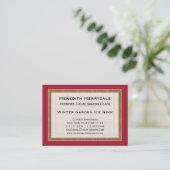 Beruflicher Skaten-Trainer-elegantes Vintages Visitenkarte (Stehend Vorderseite)