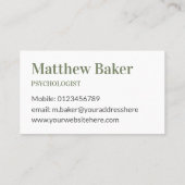 Beruflicher Sommerstrom Foto Ruhe Visitenkarte (Rückseite)