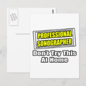 Beruflicher Sonograf...Joke Postkarte (Vorne/Hinten)