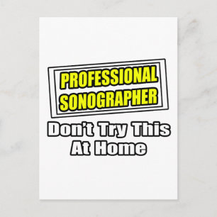 Beruflicher Sonograf...Joke Postkarte