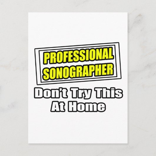 Beruflicher Sonograf...Joke Postkarte (Vorderseite)