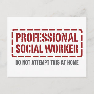 Beruflicher Sozialarbeiter Postkarte