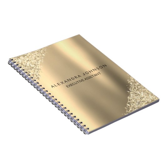 Beruflicher SparkassenGlitzer Notizblock (Rechte Seite)