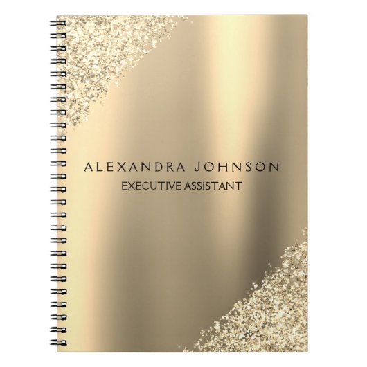 Beruflicher SparkassenGlitzer Notizblock (Vorderseite)