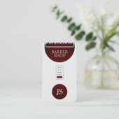 Beruflicher Spaßblick des Haartrimmers Visitenkarte (Stehend Vorderseite)