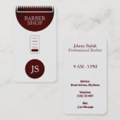 Beruflicher Spaßblick des Haartrimmers Visitenkarte (Vorne/Hinten)