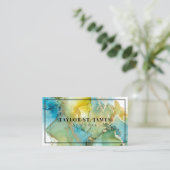 Beruflicher Spritzer für blaugrüne Malerei Visitenkarte (Stehend Vorderseite)