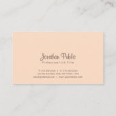 Beruflicher stilvoller Entwurfs-Trendy Farben Visitenkarte (Rückseite)