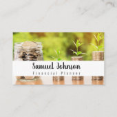 Beruflicher, stilvoller Finanzplaner Visitenkarte (Vorderseite)