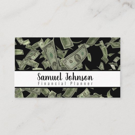 Beruflicher, stilvoller Finanzplaner Visitenkarte (Vorderseite)