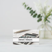 Beruflicher, stilvoller Finanzplaner Visitenkarte (Stehend Vorderseite)