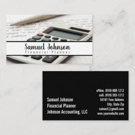 Beruflicher, stilvoller Finanzplaner Visitenkarte