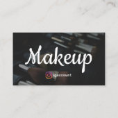 Beruflicher Stylish Makeup Künstler Visitenkarte (Rückseite)