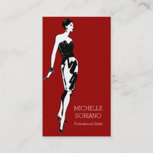Beruflicher Stylist-Mode-Entwurf Visitenkarte