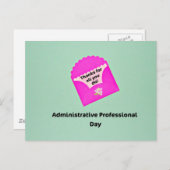 Beruflicher Tag Postkarte (Vorne/Hinten)