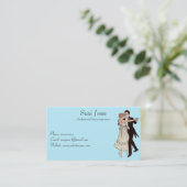 Beruflicher Tanz-Lehrer - Tanzen-Paar Visitenkarte (Stehend Vorderseite)