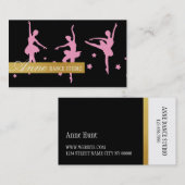 Beruflicher Tanzlehrer, Lektionen, Studio Visitenkarte (Vorne/Hinten)