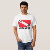 Beruflicher Taucher weiß T-Shirt (Vorne ganz)