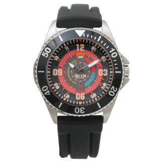 Beruflicher Tauchgang Vintag orange Armbanduhr