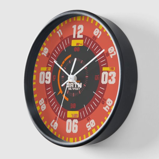 Beruflicher Tauchgang Vintag orange Uhr (Winkel)