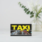 Beruflicher Taxifahrer Visitenkarte (Stehend Vorderseite)
