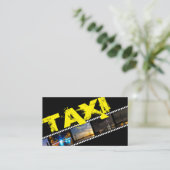 Beruflicher Taxifahrer Visitenkarte (Stehend Vorderseite)