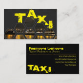 Beruflicher Taxifahrer Visitenkarte (Vorne/Hinten)