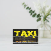 Beruflicher Taxifahrer Visitenkarte (Stehend Vorderseite)