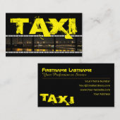 Beruflicher Taxifahrer Visitenkarte (Vorne/Hinten)