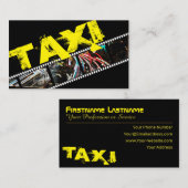 Beruflicher Taxifahrer Visitenkarte (Vorne/Hinten)