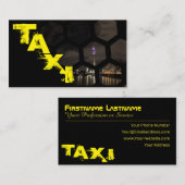 Beruflicher Taxifahrer Visitenkarte (Vorne/Hinten)