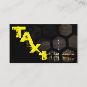 Beruflicher Taxifahrer Visitenkarte (Vorderseite)