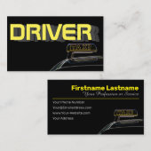 Beruflicher Taxifahrer Visitenkarte (Vorne/Hinten)