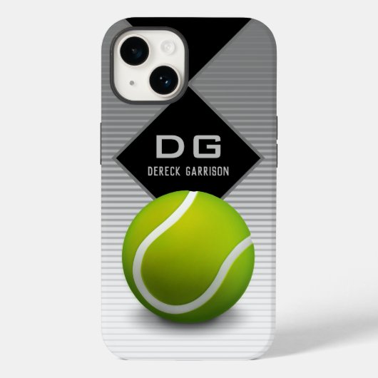 Beruflicher Tennisspieler | Initialen Case-Mate iPhone Hülle (Rückseite)