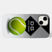 Beruflicher Tennisspieler | Initialen Case-Mate iPhone Hülle (Rückseite (Horizontal))