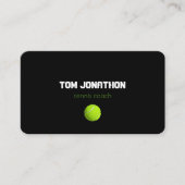 beruflicher Tennistrainer Visitenkarte (Vorderseite)