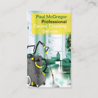 Beruflicher Teppich-Reinigungs-Service Visitenkarte