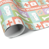 Beruflicher Tierarzt Iconic Geschenkpapier (Rolleneckpunkt)